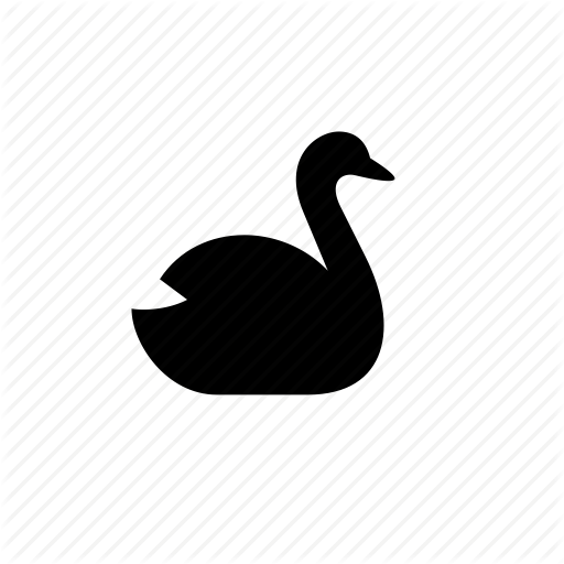 Black Swan Vector Icon. Royalty Free Cliparts, Vectors, And Stock 