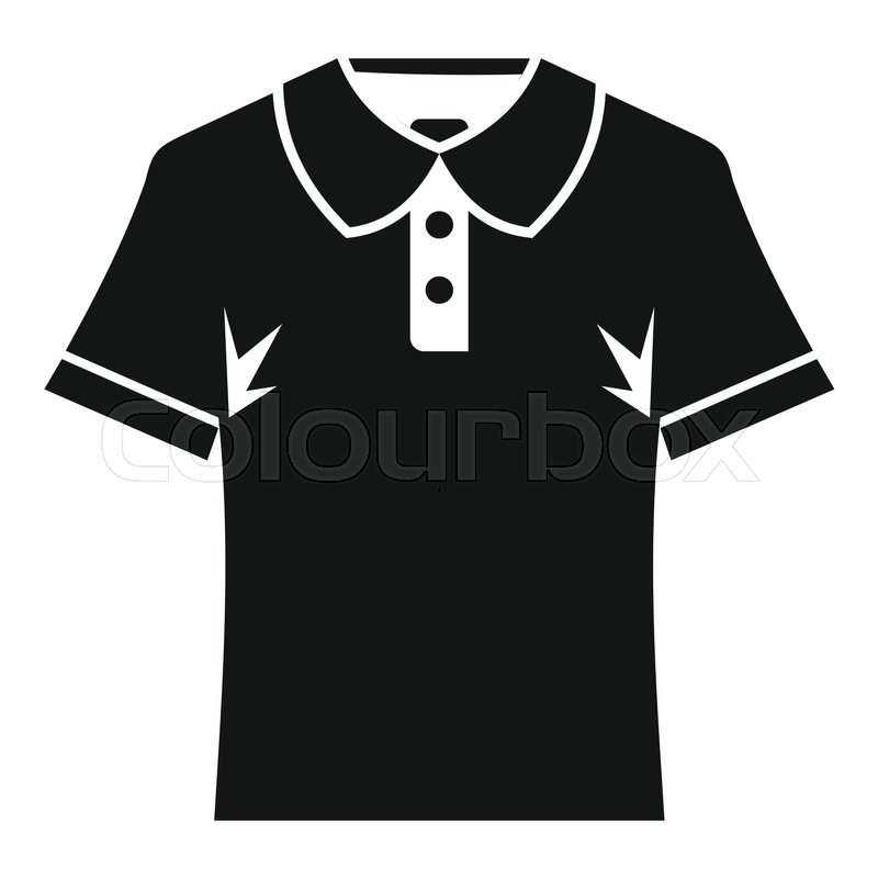Black T-shirt Icon Clip Art at  - vector clip art online 
