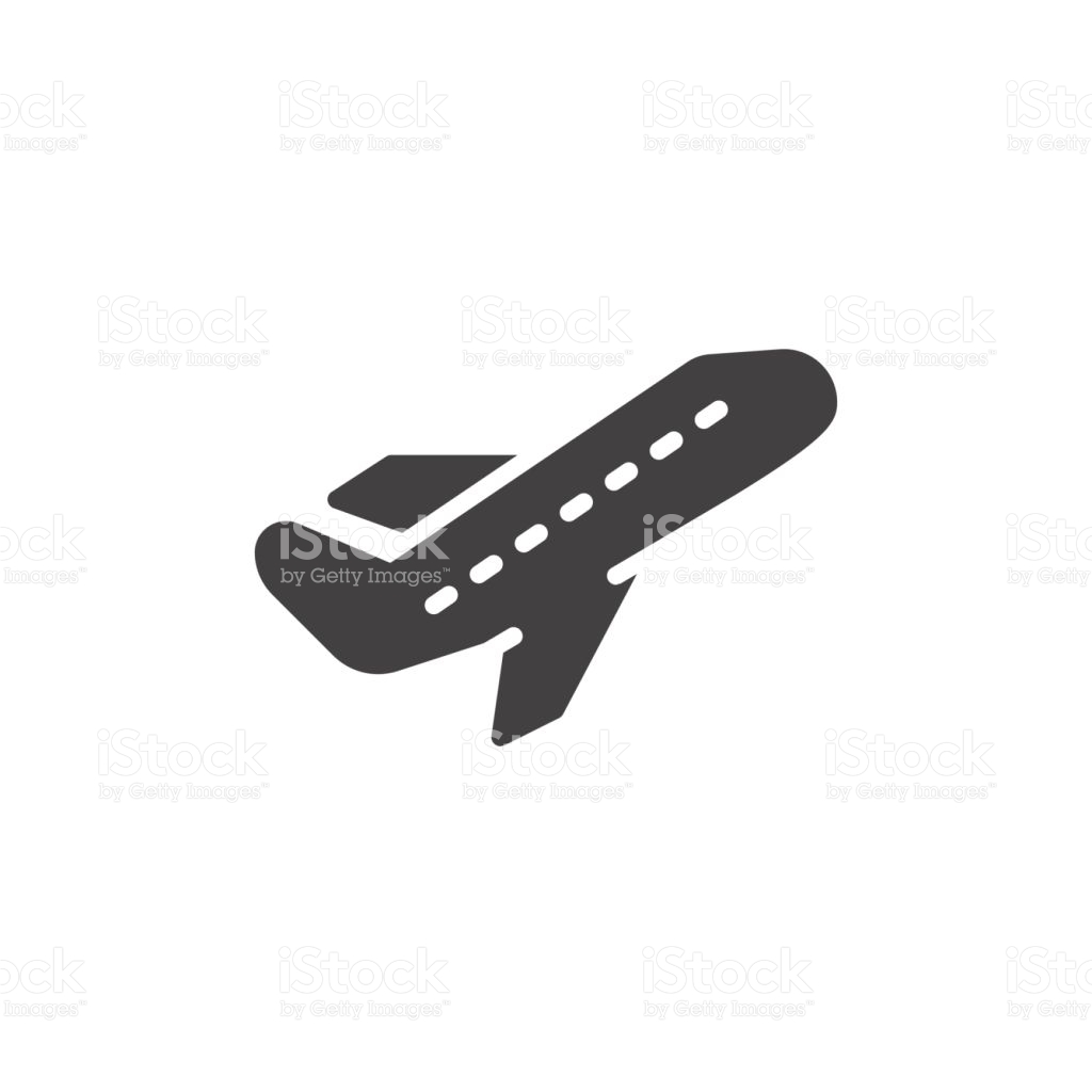 Plane Takeoff Icon Airplane Transport Symbol Stock Vector 