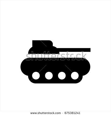 Tank icon on white background - vector illustration. vector 