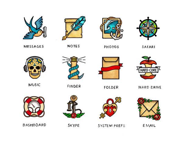 Tattoo Icons - 727 free vector icons