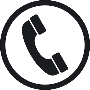 Web Contact Us Black Icons With Telephone, Email, Mobile Phone And 