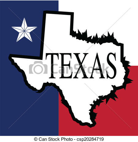Red Map Texas Map Texas Icon Stock Vector 305892821 - 