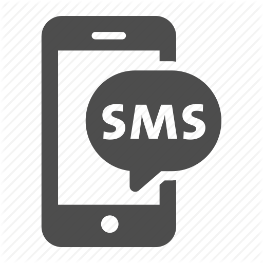 The sms icon. Text message symbol. Flat Vector illustration 
