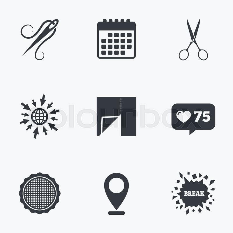 Laundry and Textile Care Symbols - vector icon set | Stock Vector 