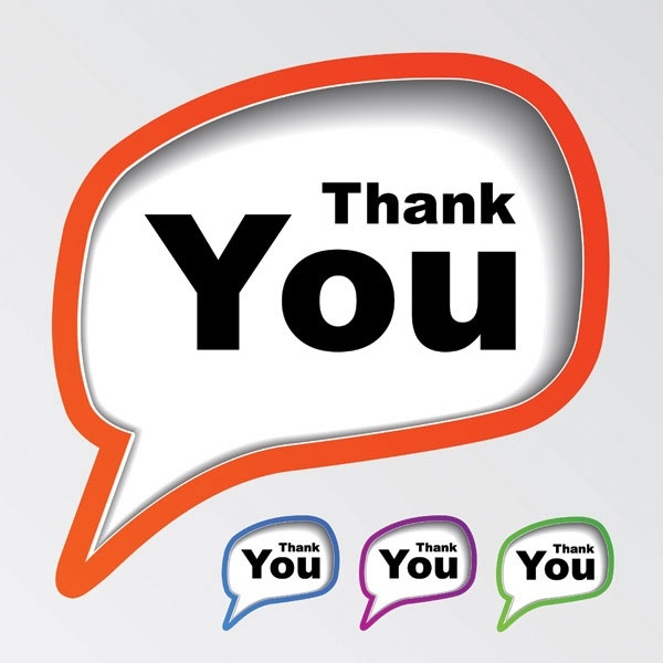 The thank you icon Thanks symbol Flat Royalty Free Vector
