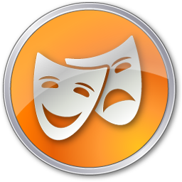 Free black theatre masks icon - Download black theatre masks icon