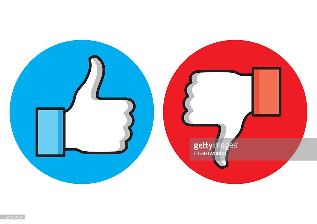 Clipart - Thumb up and down