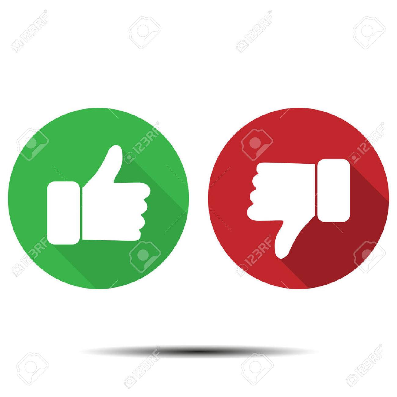 Thumbs Up  Down Icons stock vector. Illustration of looser - 8874807