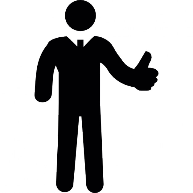 Standing man with thumbs up Icons | Free Download