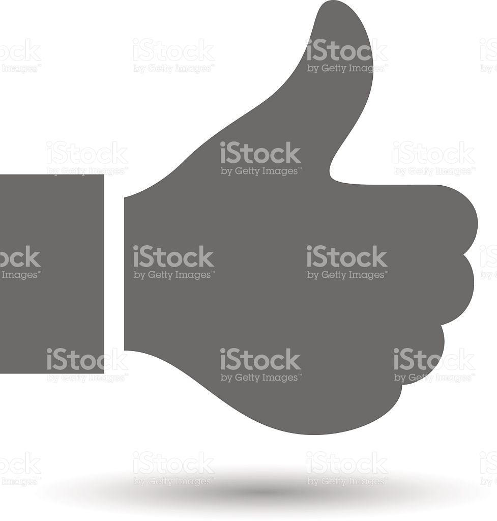 Vector Hand Showing Thumbs Up Button (thumbs Up Icon) Royalty Free 