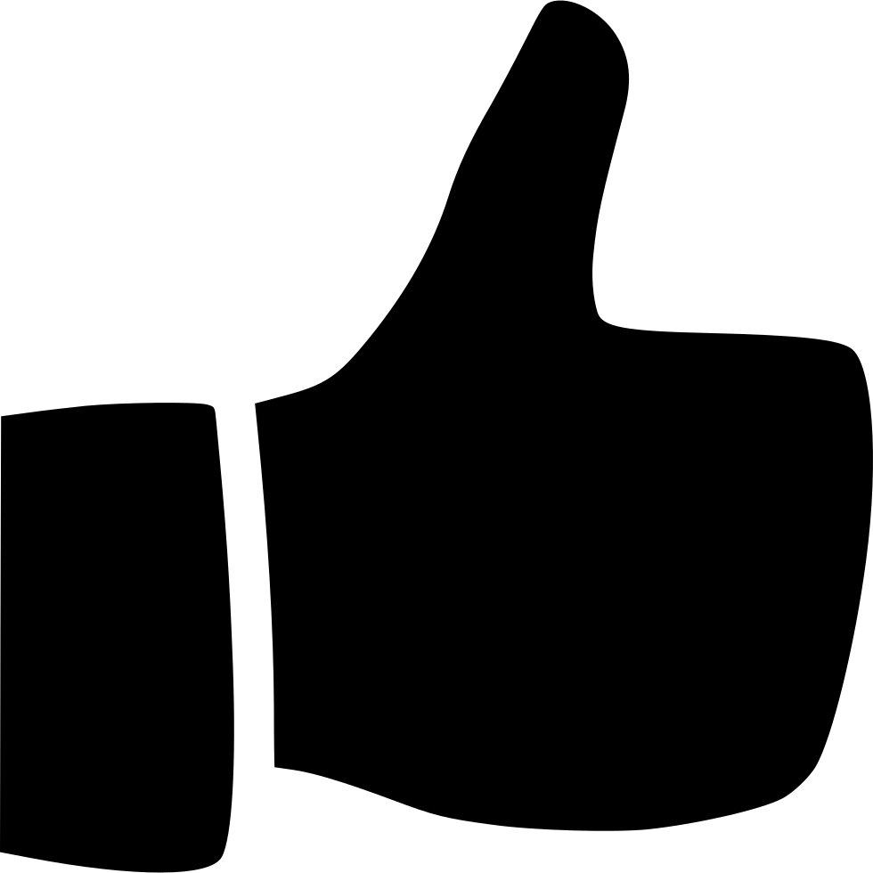 Thumbs Up Svg Png Icon Free Download (#529851) 