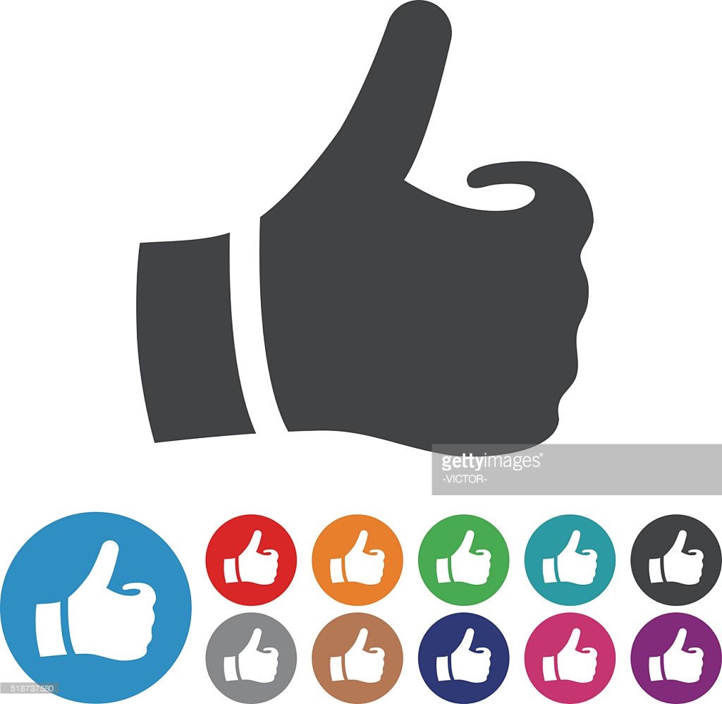 Thumbs Up Icons Graphic Icon Series Vector Art | Getty Images