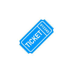 Two vintage cinema tickets isolated. Vector icon.  Stock Vector 