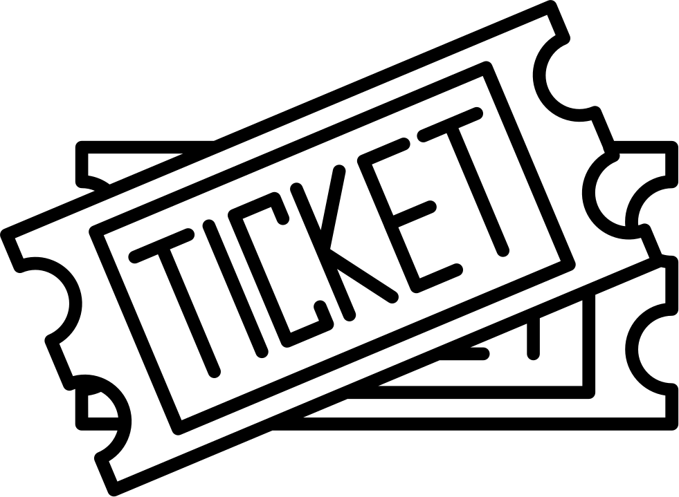 Two Tickets Icon - free download, PNG and vector