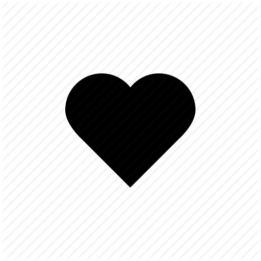 Small Black Heart Clipart - ClipartXtras