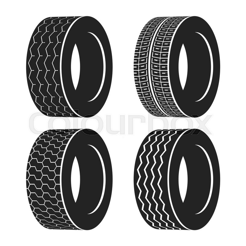 Tyre icon stock vector. Illustration of radial, symbol - 47034537
