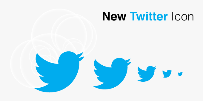 Twitter Light Icon - Flat Icons 