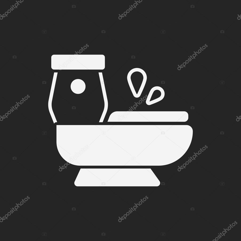 Illustration motivated workers in the toilet seat. clipart vector 
