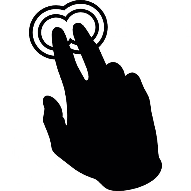 2 finger zoom out line icon touch and gesture Vector Image