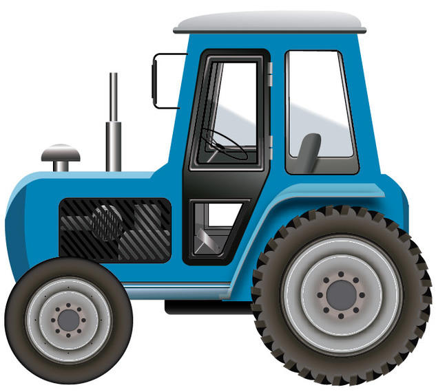 Red Tractor (agricultural Tractor, Tractor Icon) Royalty Free 