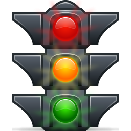 Alert, light, signal, traffic, traffic light, warning icon | Icon 
