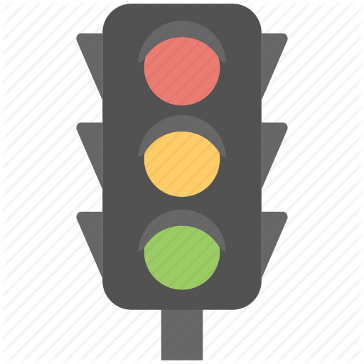 Road traffic signal icon Royalty Free Vector Image