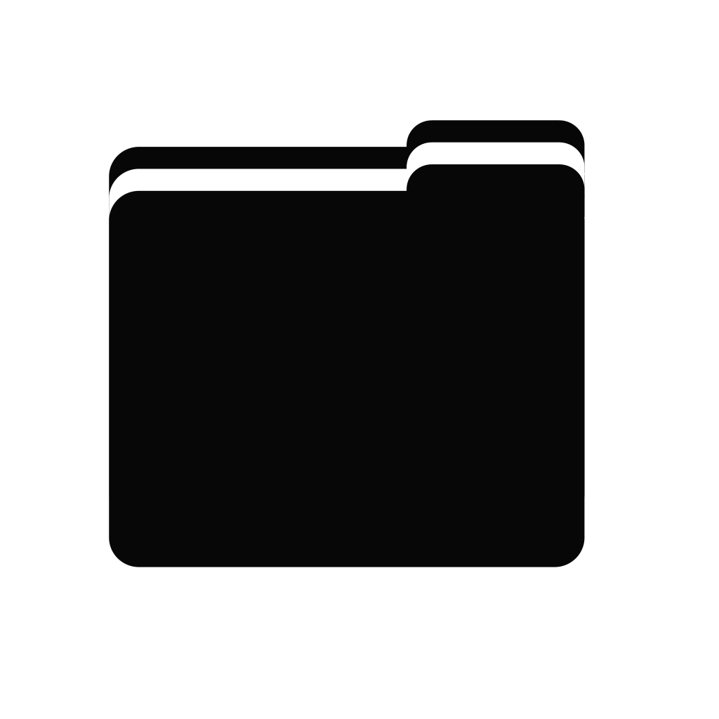 Black folder icon png - sidebda