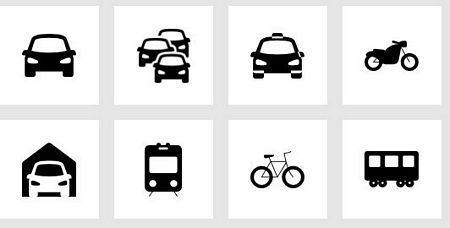 Transportation Icon Set 30 free icons (SVG, EPS, PSD, PNG files)