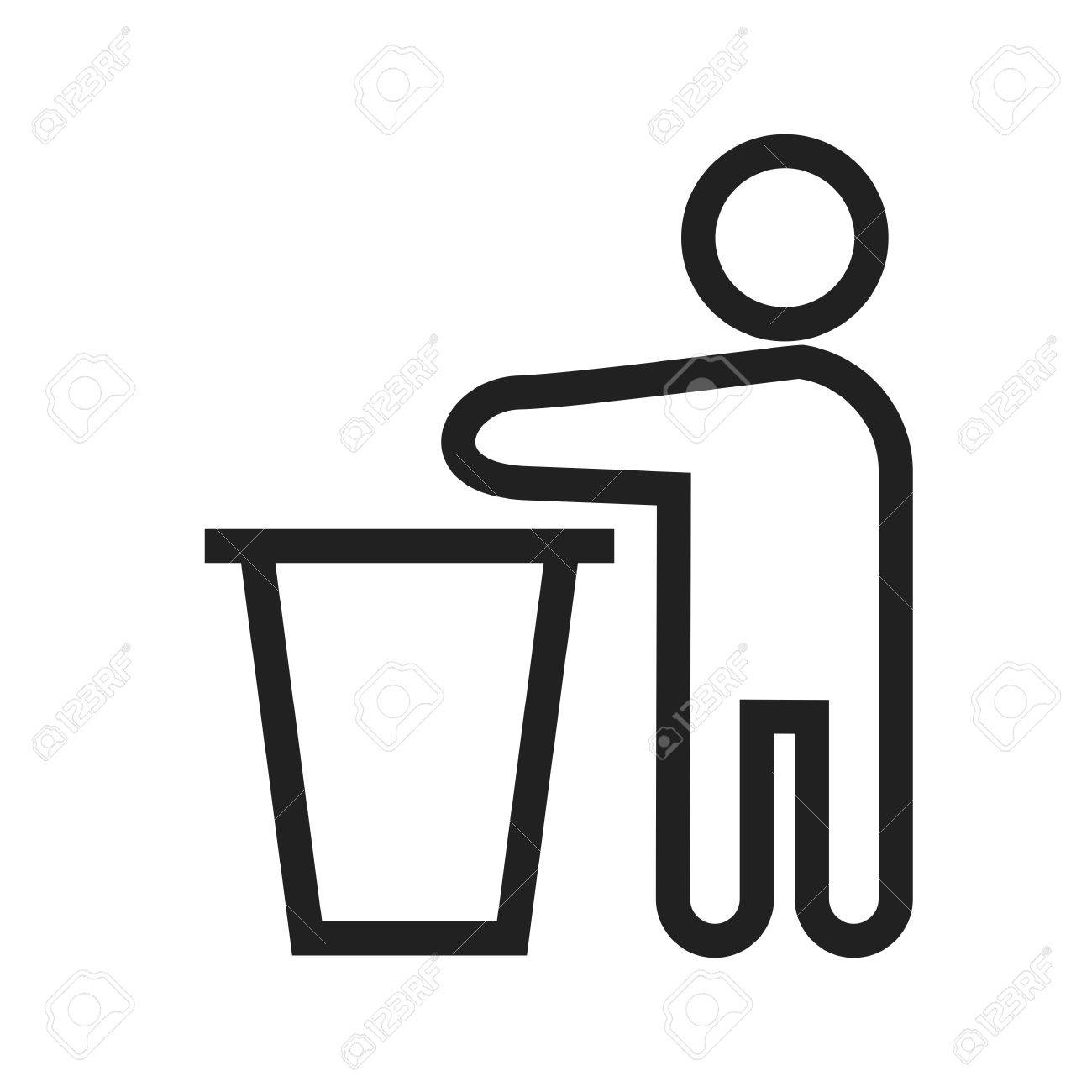 Garbage Icons set stock vector. Illustration of pollution - 35348204