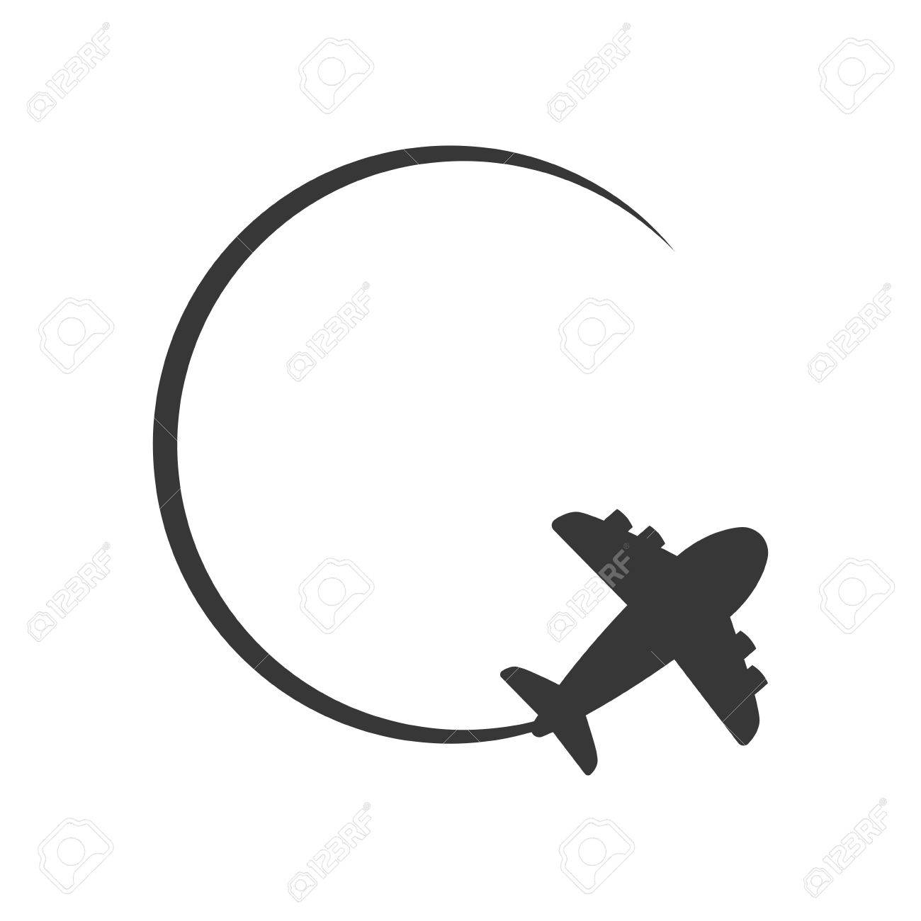 Clip Art of flying, traveling, flight, aircraft, airplane 