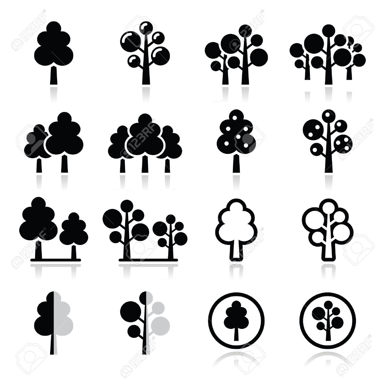 Tree Silhouette Vector SVG Icon - SVGRepo Free SVG Vectors