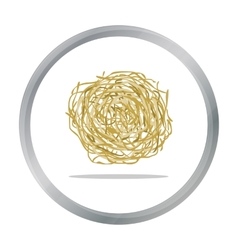 Tumbleweed color flat icon for web and mobile design Stock image 