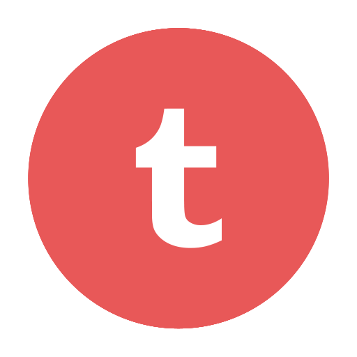 Circular, modern, red, t, tumblr icon | Icon search engine