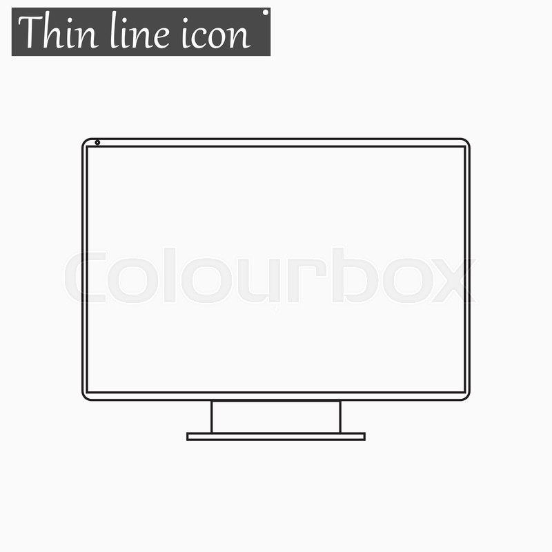 Tv screen icon. Technology tv screen graphic icon design 