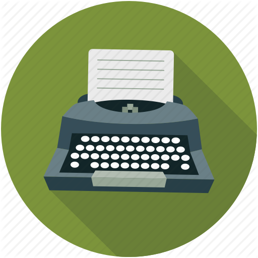 IconExperience  I-Collection  Typewriter Icon
