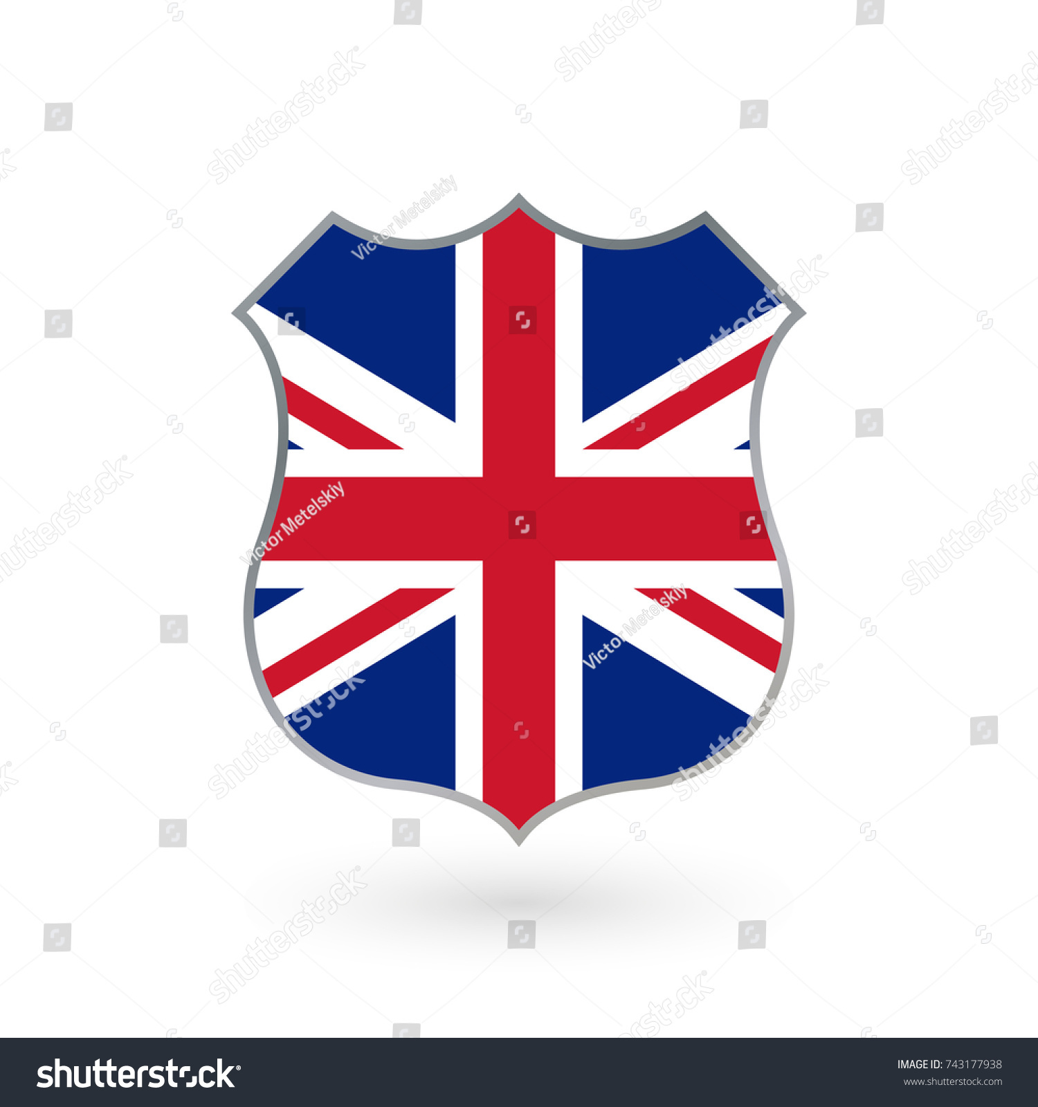 United Kingdom Flag Round Icon. UK Vector  Photo | Bigstock