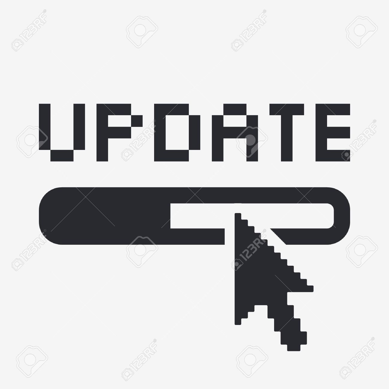Update application progress icon Royalty Free Vector Image