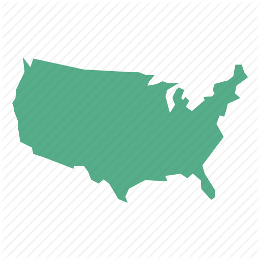 Usa Map Icon 30555 Free Icons Library