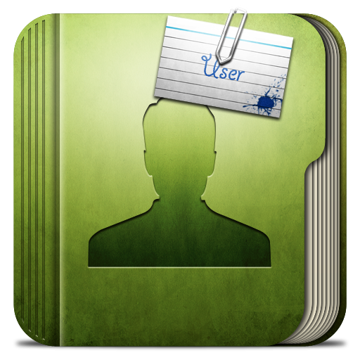 Account, directory, document, file, person, profile, user folder 