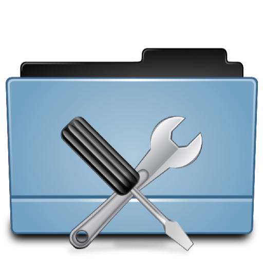 Blue Utilities Icon - Folder Replacement Icons 