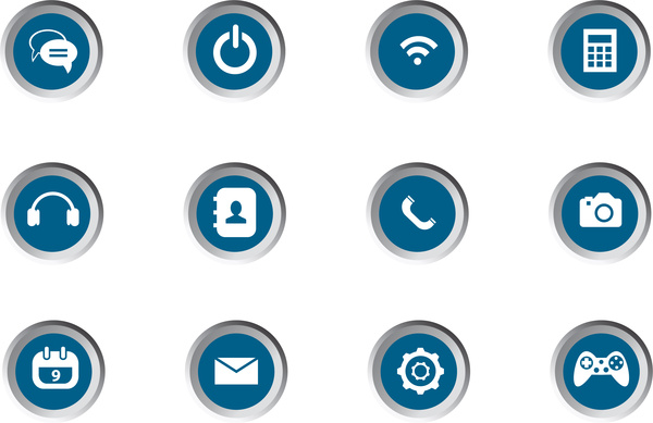 Mobile app icons Vector | Free Download