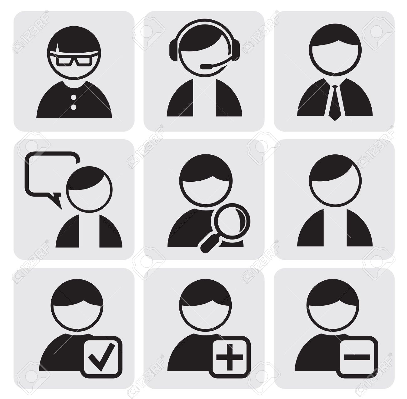 Person Icons Vector Art  Graphics | freevector.com