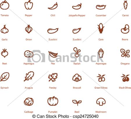 clipart vegetables black and white - Google Search | Designs 