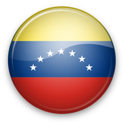 Round icon. Illustration of flag of Venezuela