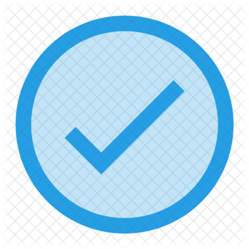 Verify button circle - Free interface icons