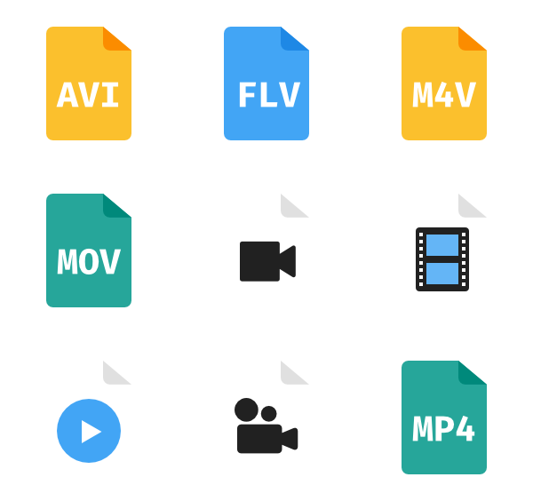 Avi, file format, video icon | Icon search engine