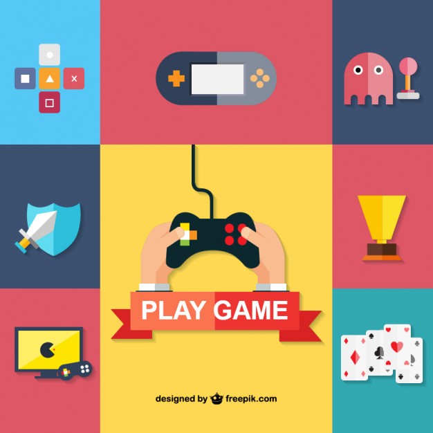Video games stock vector. Illustration of video, shapes - 31115566