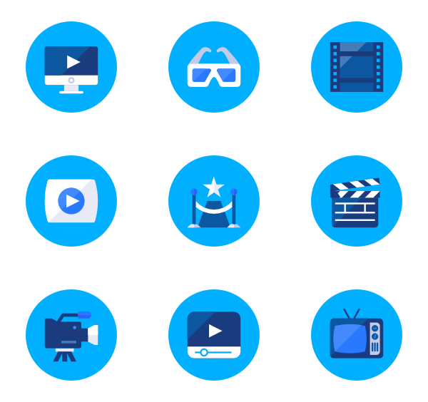 Photo Video Film 2 icon free download as PNG and ICO formats 