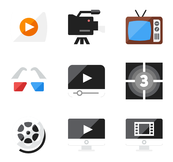 Video player Icons - 4,023 free vector icons